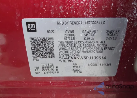 2023 Buick Enclave Essence from USA, damaged, VIN 5GAEVAKW5PJ139514